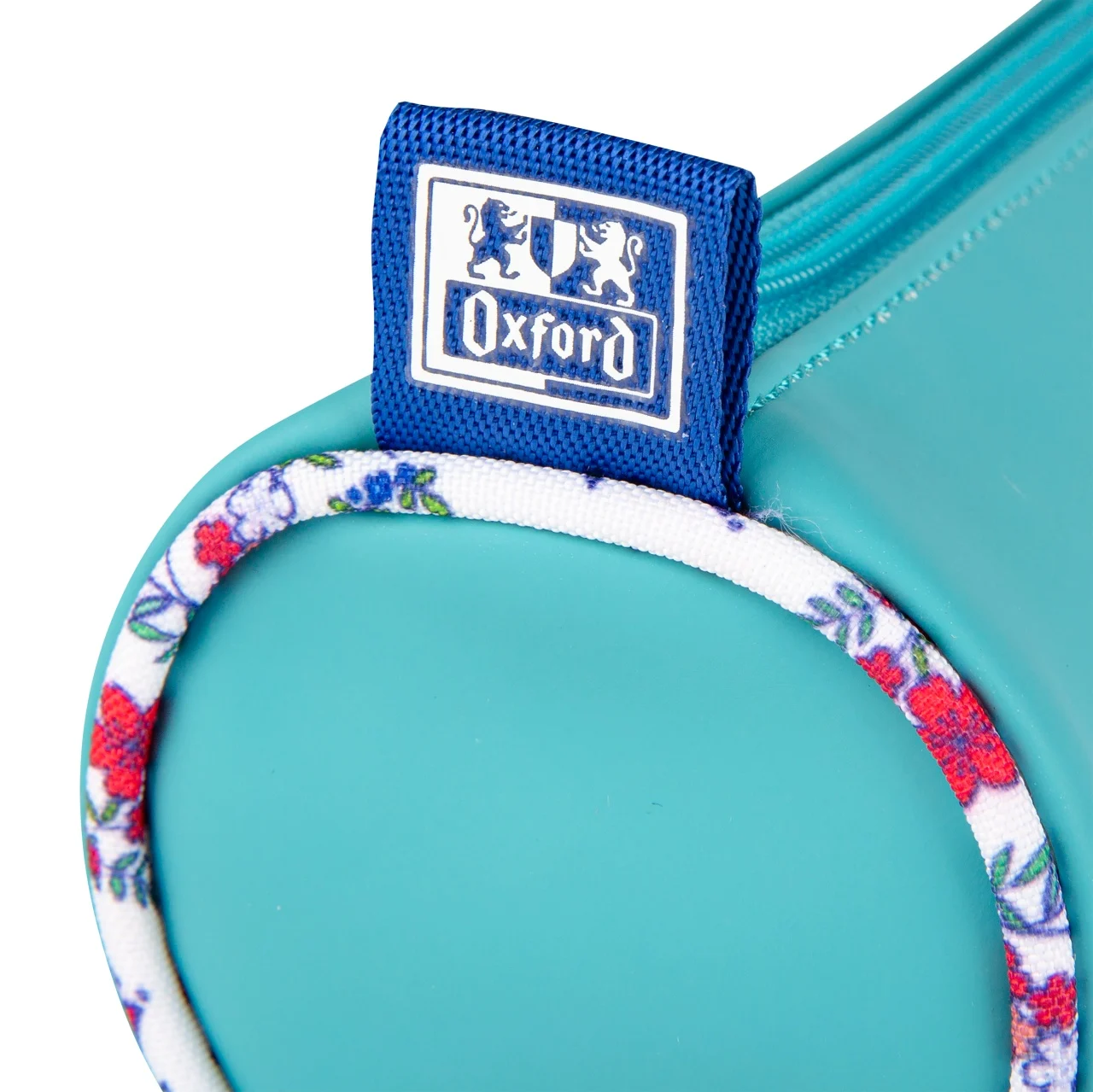 Penar tip etui rotund Oxford Floral Pastel turcoaz [2]