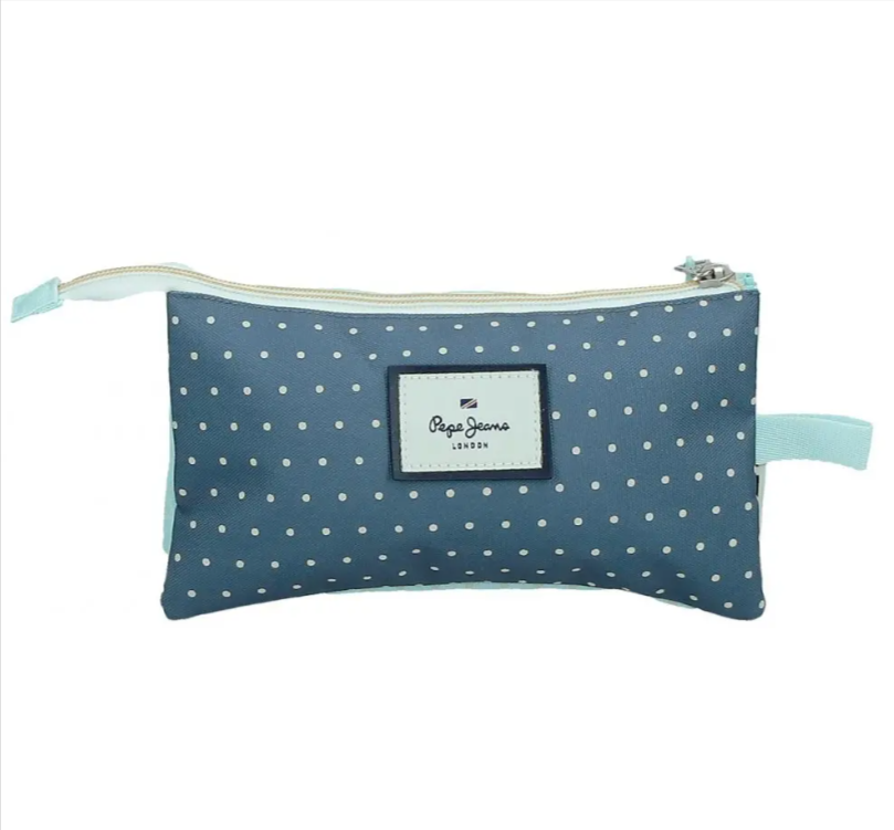 Penar scoala fete Pepe Jeans Dalma 3 compartimente turcoaz 22 x 12 x 5 cm [2]