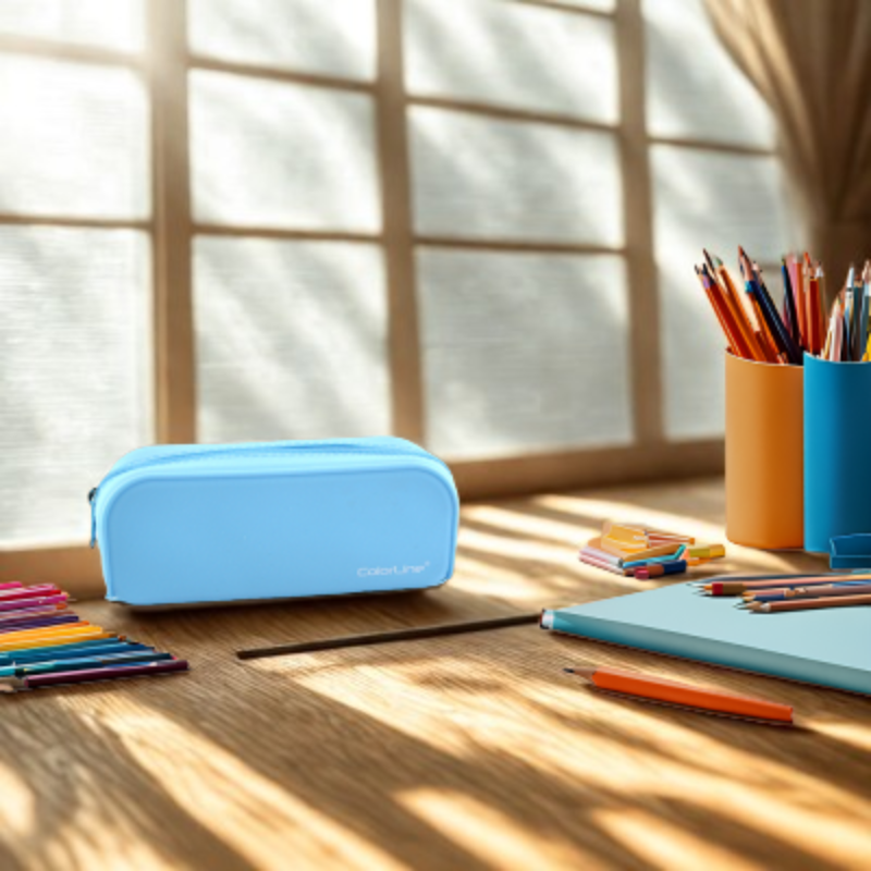 Penar tip etui dreptunghiular Colorline silicon diverse culori [3]