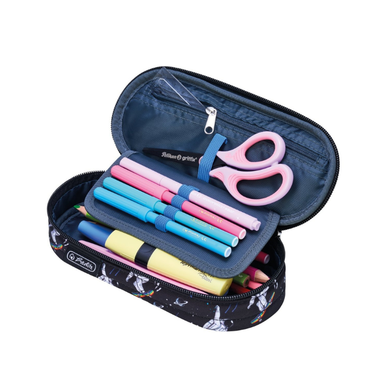 Penar tip etui oval Herlitz Space Skater baieti negru [7]