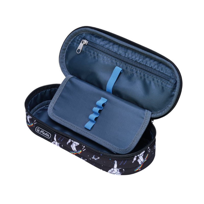 Penar tip etui oval Herlitz Space Skater baieti negru [2]