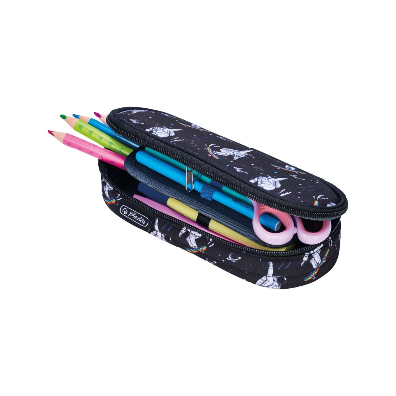Penar tip etui oval Herlitz Space Skater baieti negru [8]