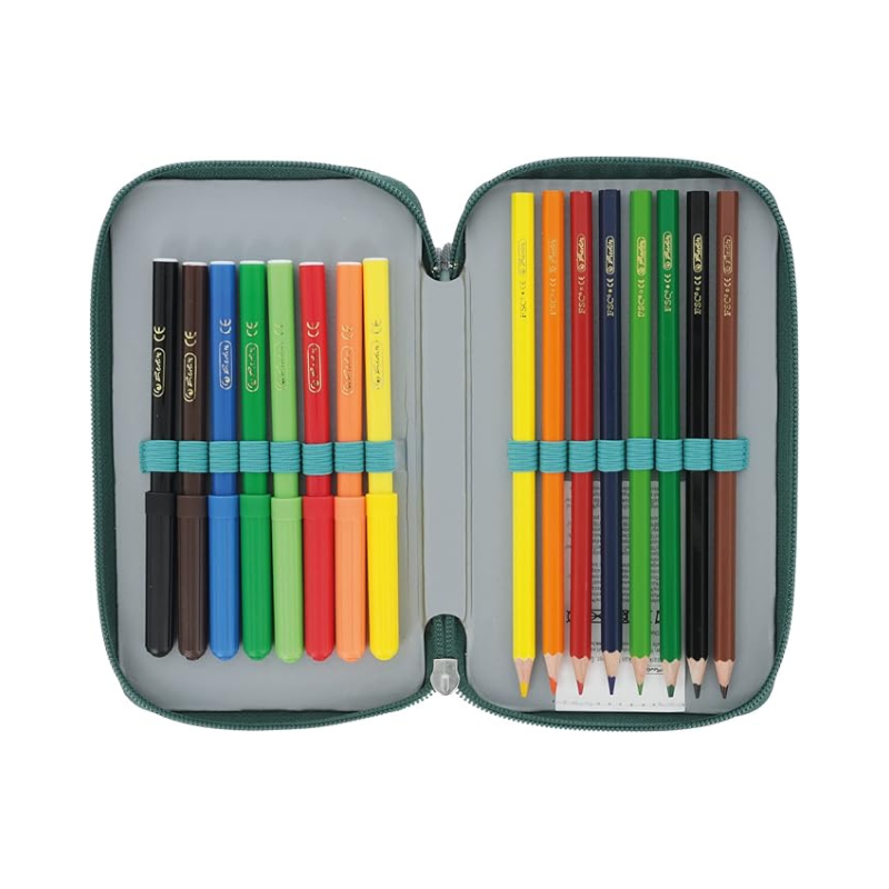 Penar verde echipat 2 compartimente Herlitz băieți [4]