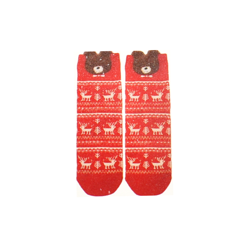 Sosete bumbac Craciun marime 35-43 reni si brazi [2]