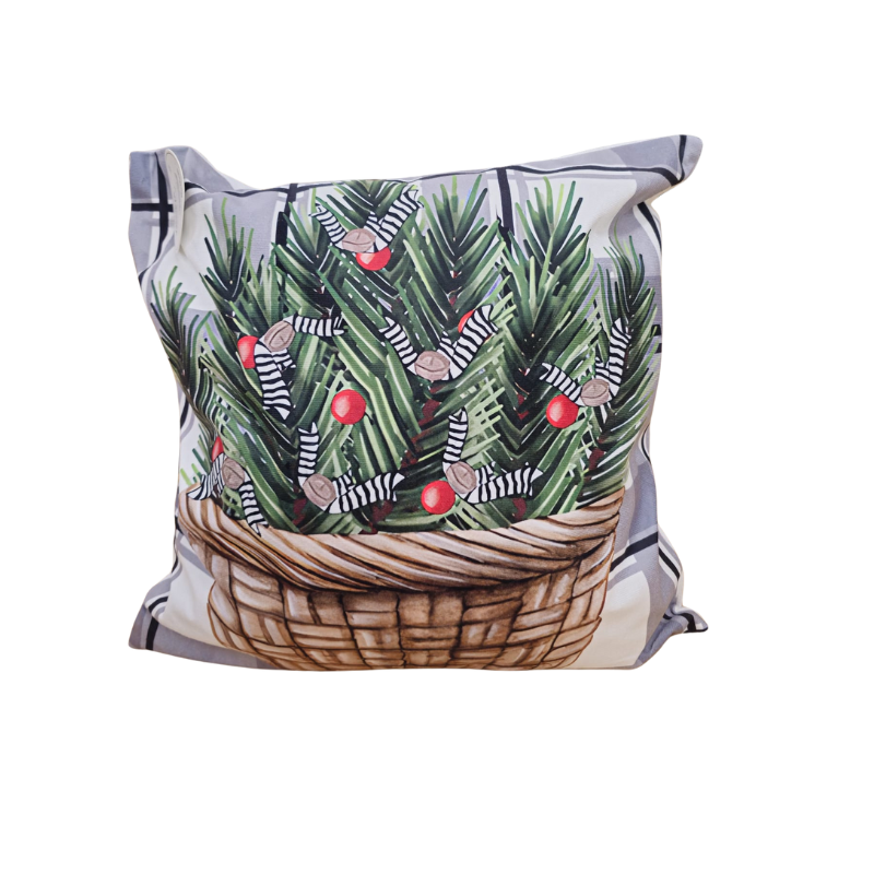 Perna decorativa Craciun maro 45x45cm [4]