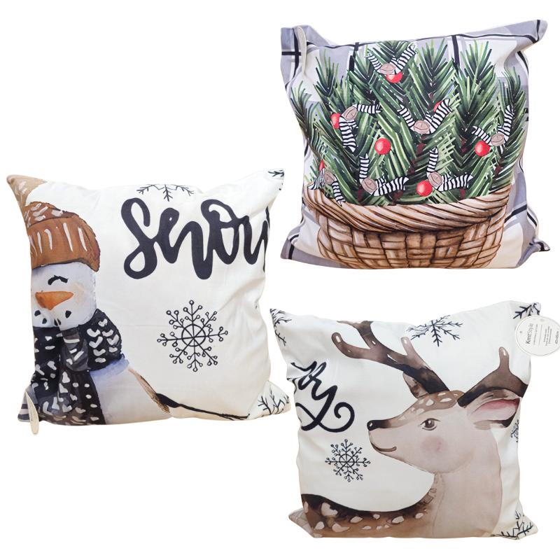 Perna decorativa Craciun maro 45x45cm [1]