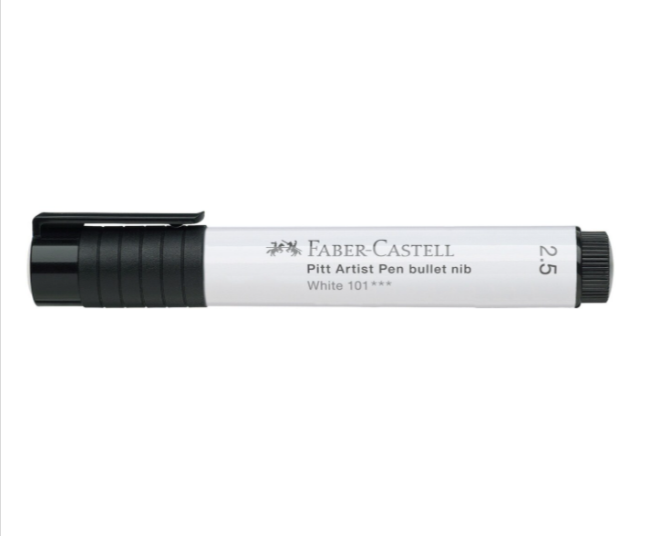 Marker Faber-Castell Pitt Artist Pen Big Brush alb 2.5 mm [3]