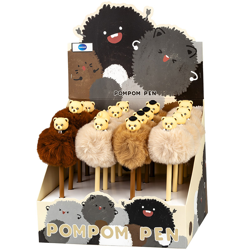 Pix cu cerneala termosensibila 0.7 mm albastru Pompom model ursulet Centrum [5]