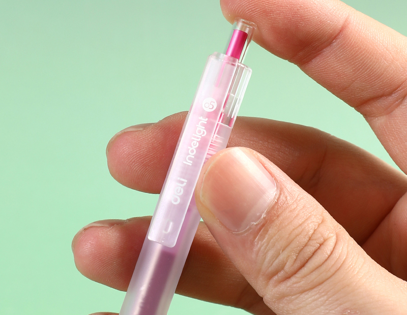 Pix cu gel cu mecanism 0.5 mm roz purpuriu Deli [3]