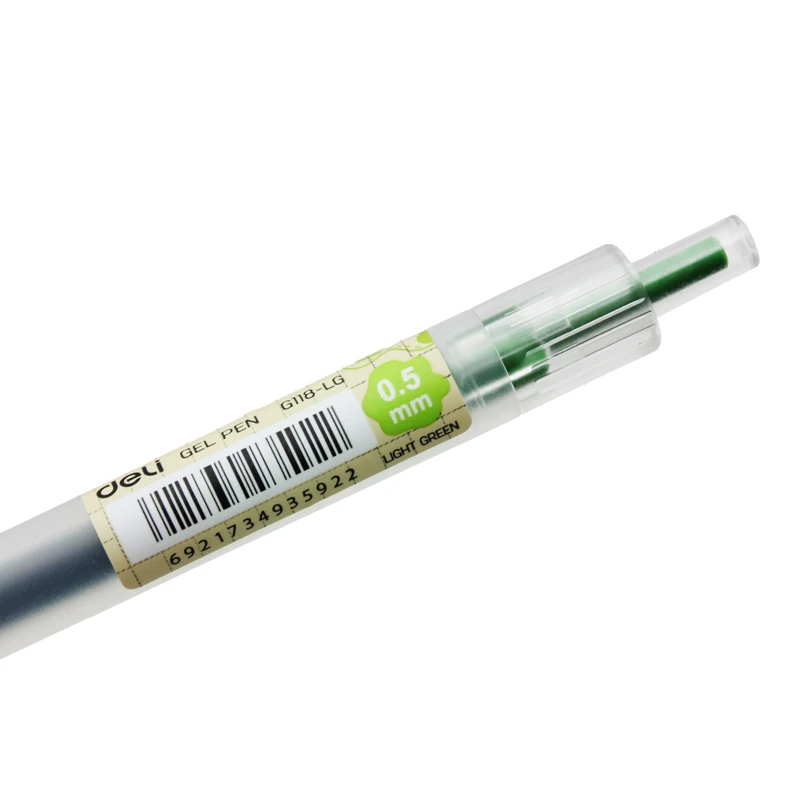 Pix cu gel cu mecanism 0.5 mm verde deschis Delight Deli [3]