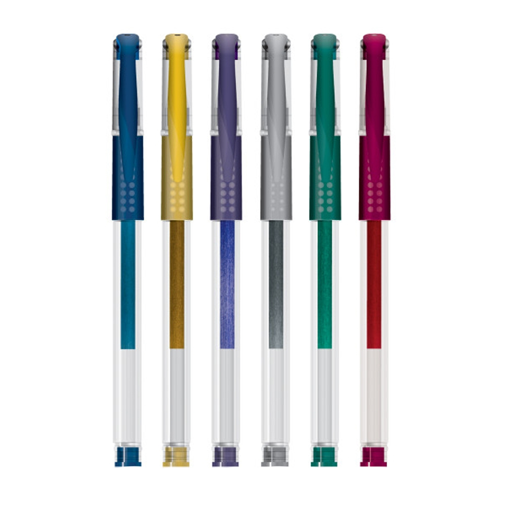 Pix cu gel culori metalizate 6/set S Cool Collection [2]