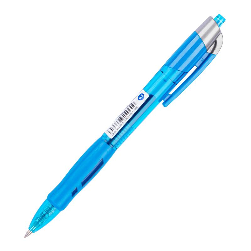 Pix cu gel si mecanism 0. 5mm albastru Arrix Deli [2]