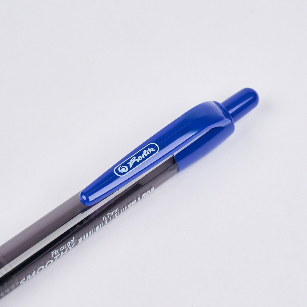 Pix cu gel Herlitz Smoothy 0,7 mm albastru [4]