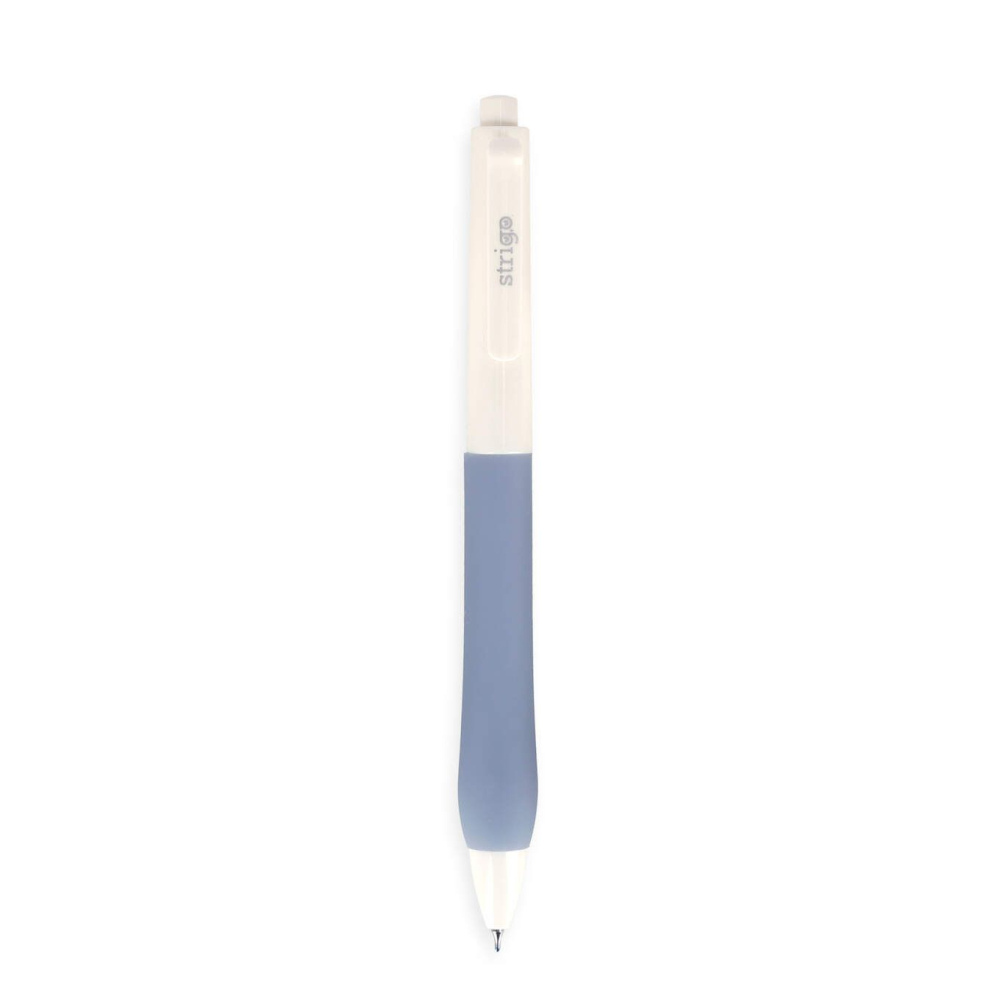 Pix cu gel Strigo Silent Click cerneala albastra 0.7 mm [2]