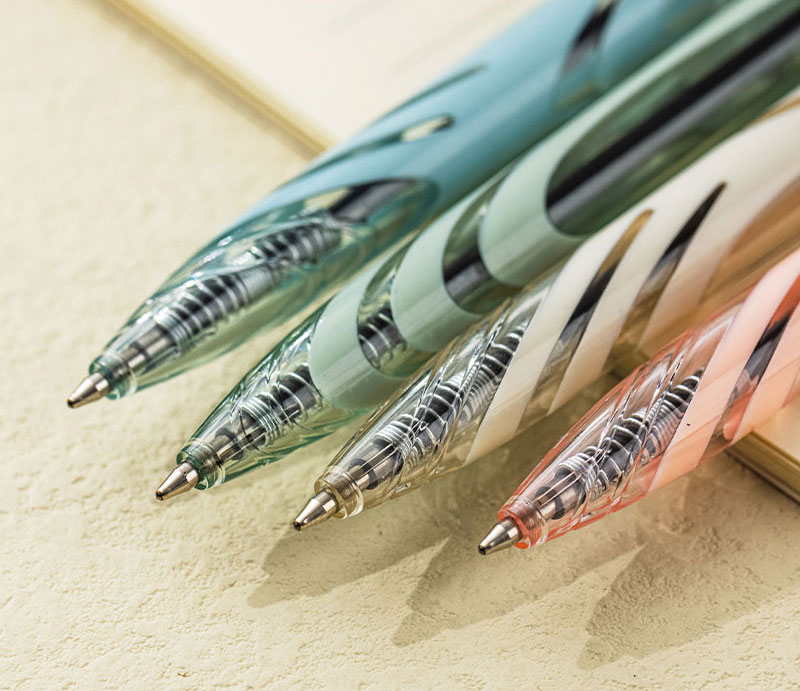 Pix cu mecanism 0.7 mm mina albastra culori pastel Deli [6]