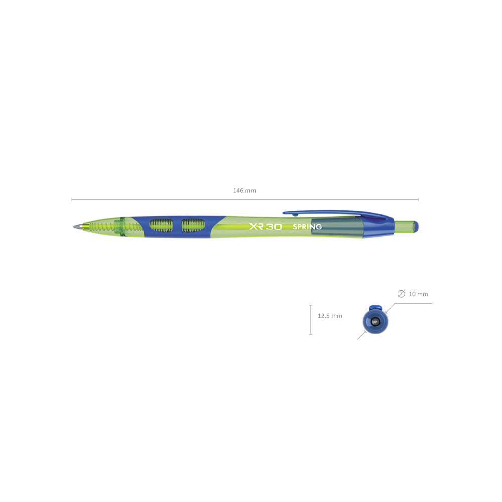 Pix cu mecanism Erich Krause XR-30 Matic Grip Spring 0.7 mina albastra diverse culori [5]