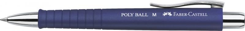 Pix cu mecanism si grip albastru Poly Ball Faber-Castell [2]