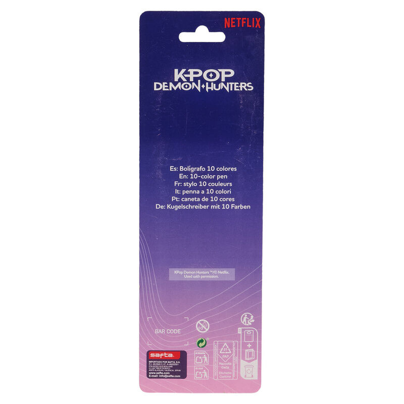 Pix retractabil 10 culori K-Pop Demon Hunters Stationery 7 x 20 cm [2]