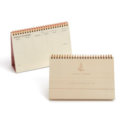 Planner saptamanal spiralat 55 file Vintage Lily [2]