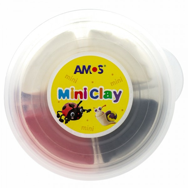 Plastilina Amos iClay Mini Clay 4 culori/cut crab 30g [2]