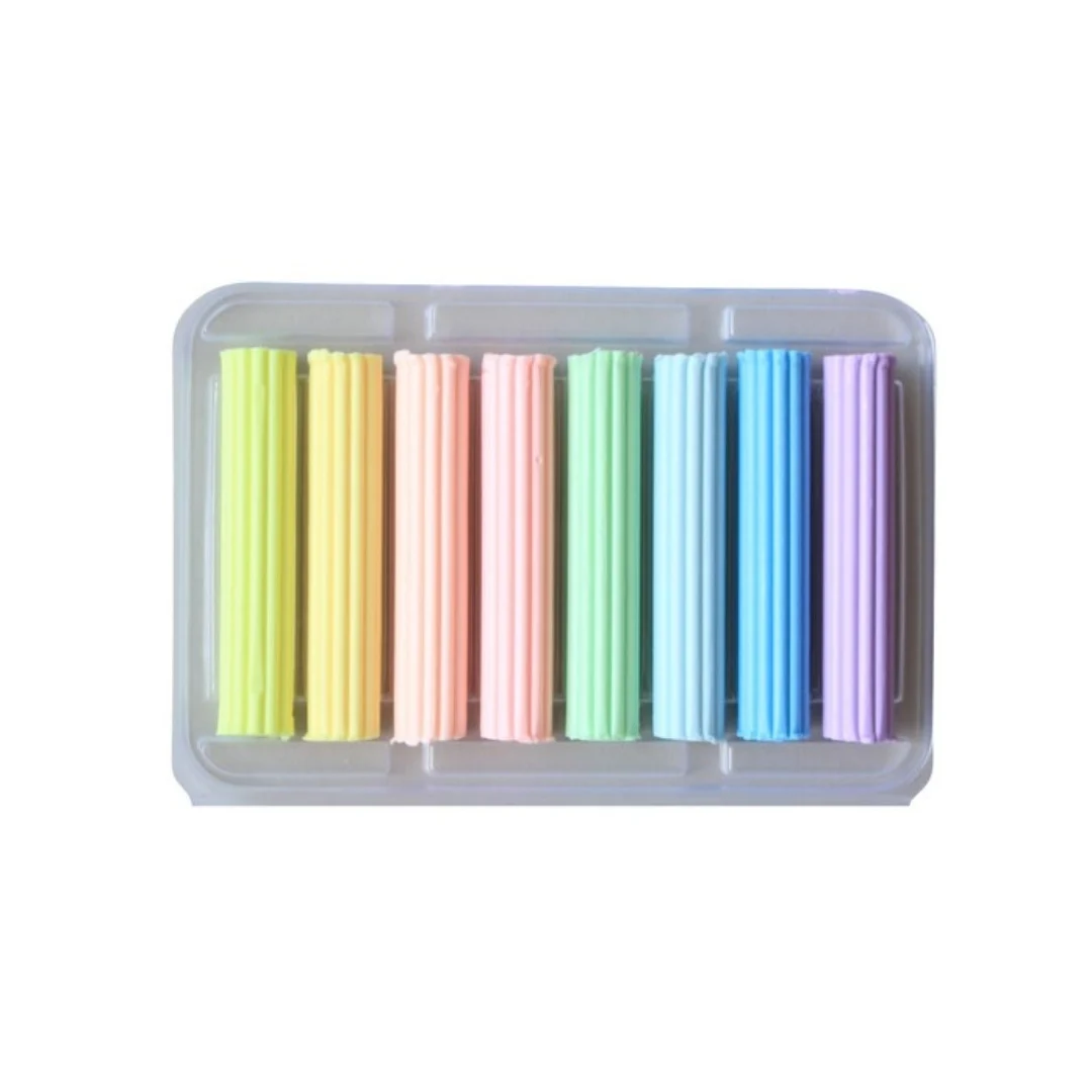 Plastilina set 8 culori pastel Herlitz [2]