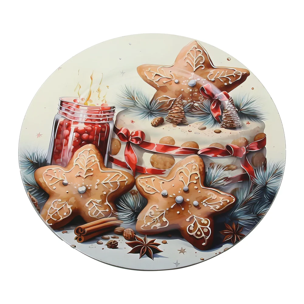 Platou de Craciun din plastic 33cm turta dulce [1]