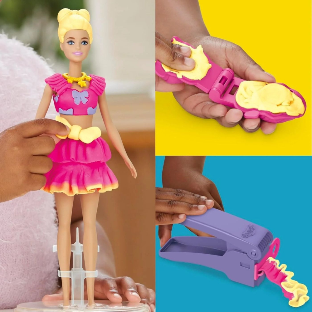 PLAY DOH BARBIE SET PLASTELINA VOLANASE SI FUNDITE CU PAPUSA INCLUSA [7]