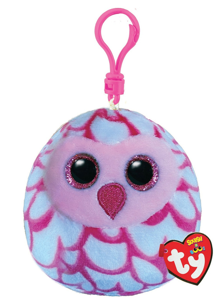 PLUS BRELOC TY 8.5CM SQUISHY BEANIES BUFNITA PINKY ROZ [1]