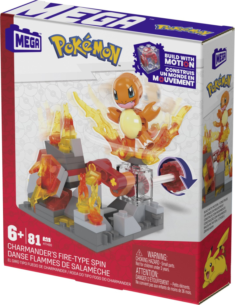 POKEMON MEGA SET DE CONSTRUCTIE ROATA DE FOC A LUI CHARMANDER [1]