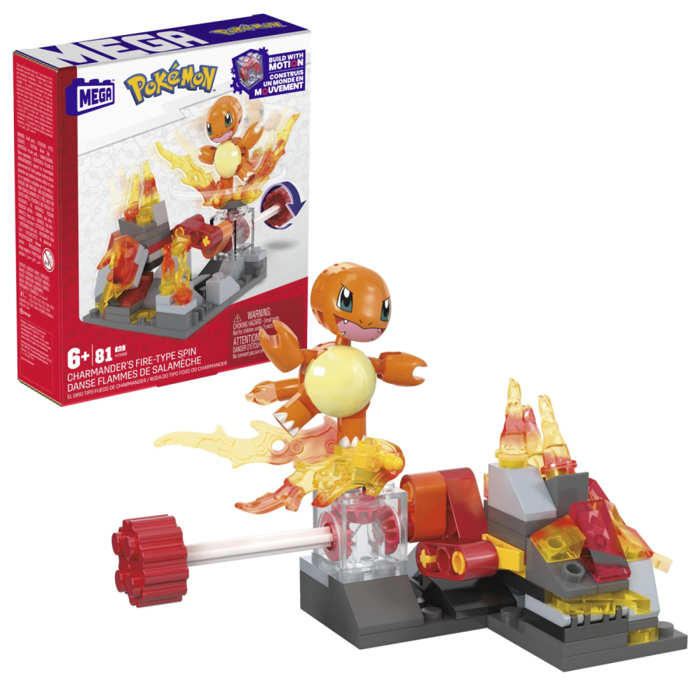 POKEMON MEGA SET DE CONSTRUCTIE ROATA DE FOC A LUI CHARMANDER [5]