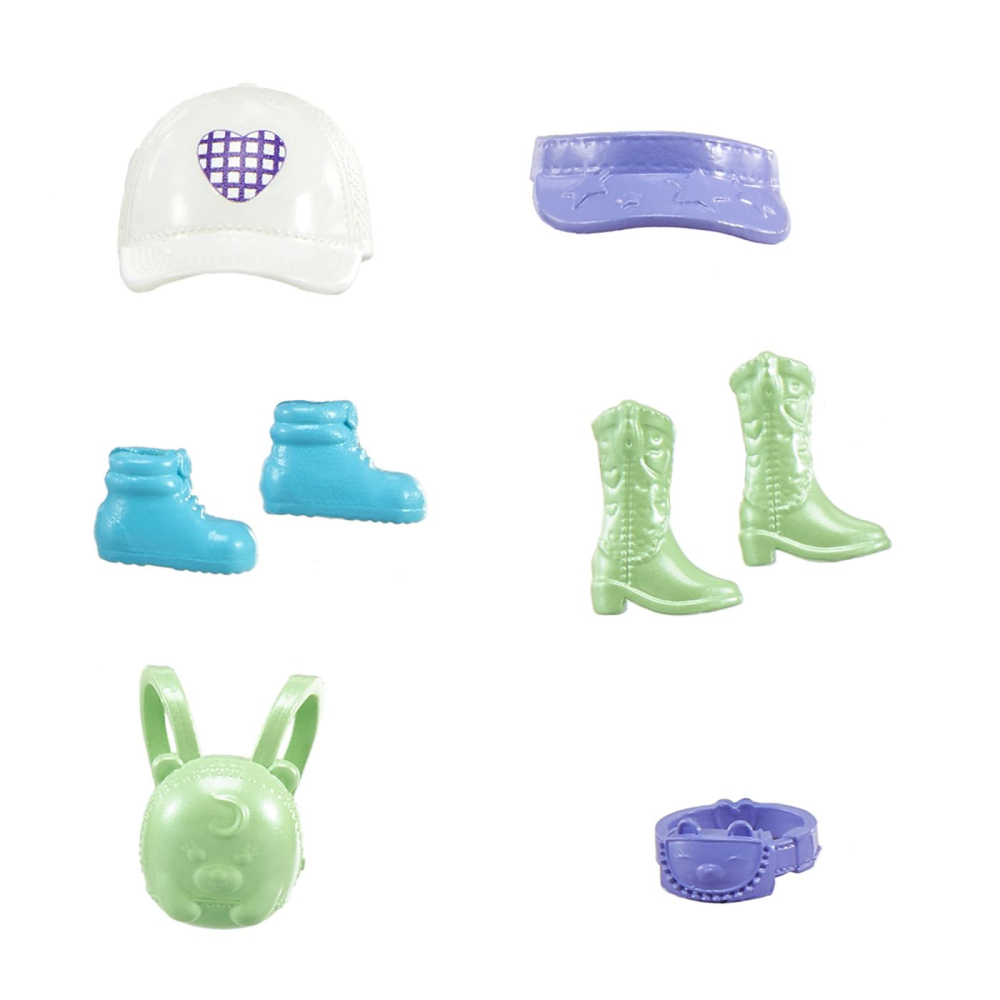 POLLY POCKET SET 2 PAPUSI SI ACCESORII 27 PIESE [4]