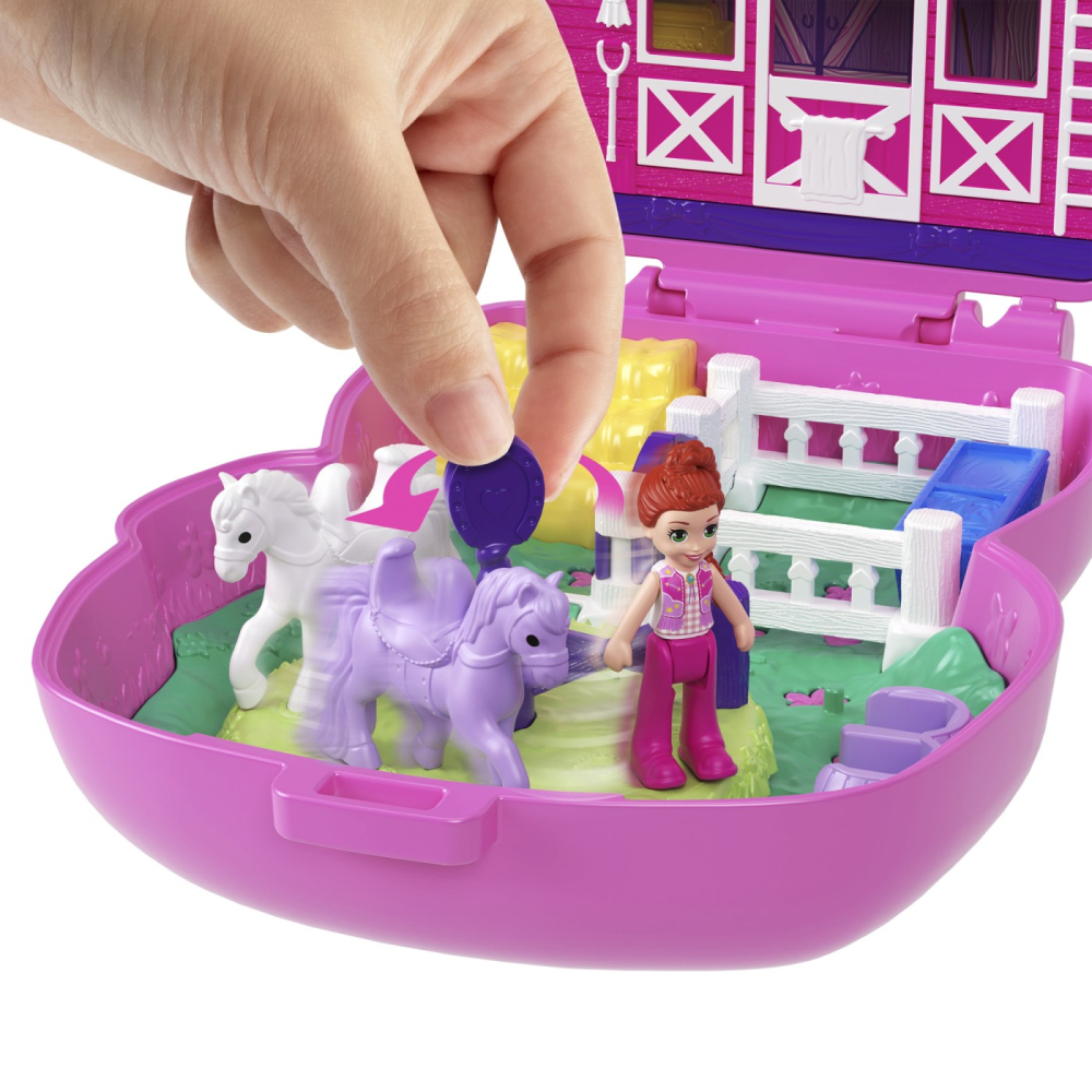 POLLY POCKET SET GENTUTA ANIMALUT PONEI LA RODEO CU ACCESORII [6]