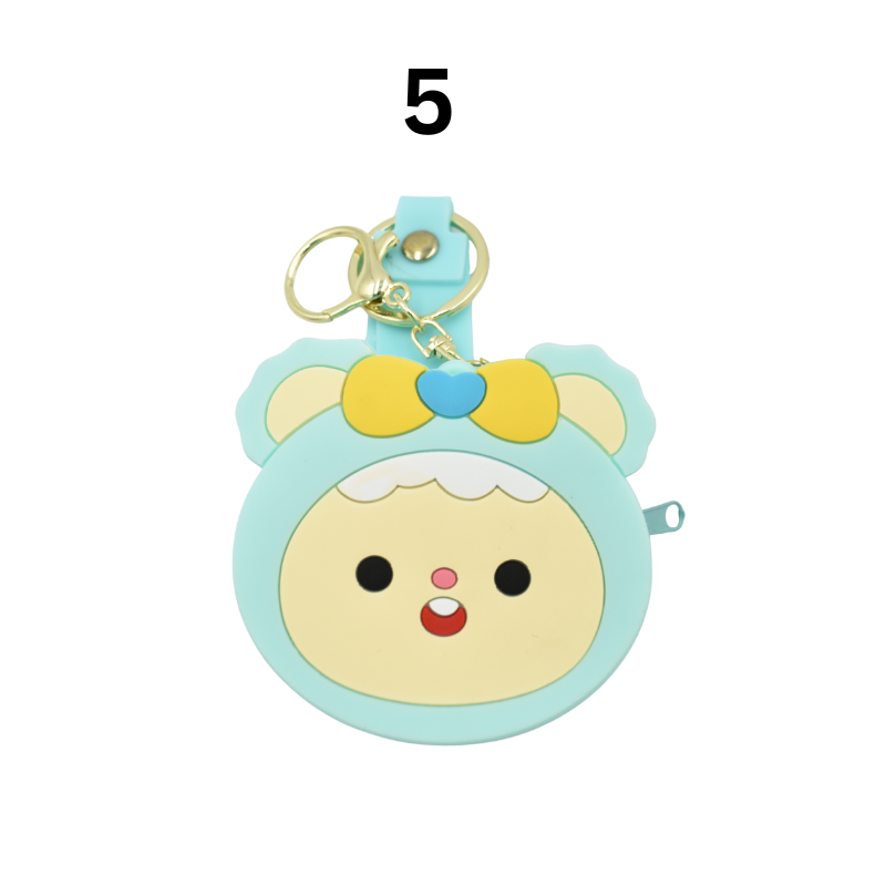 Portmoneu Copii Silicon Cu Breloc si Fermoar [7]