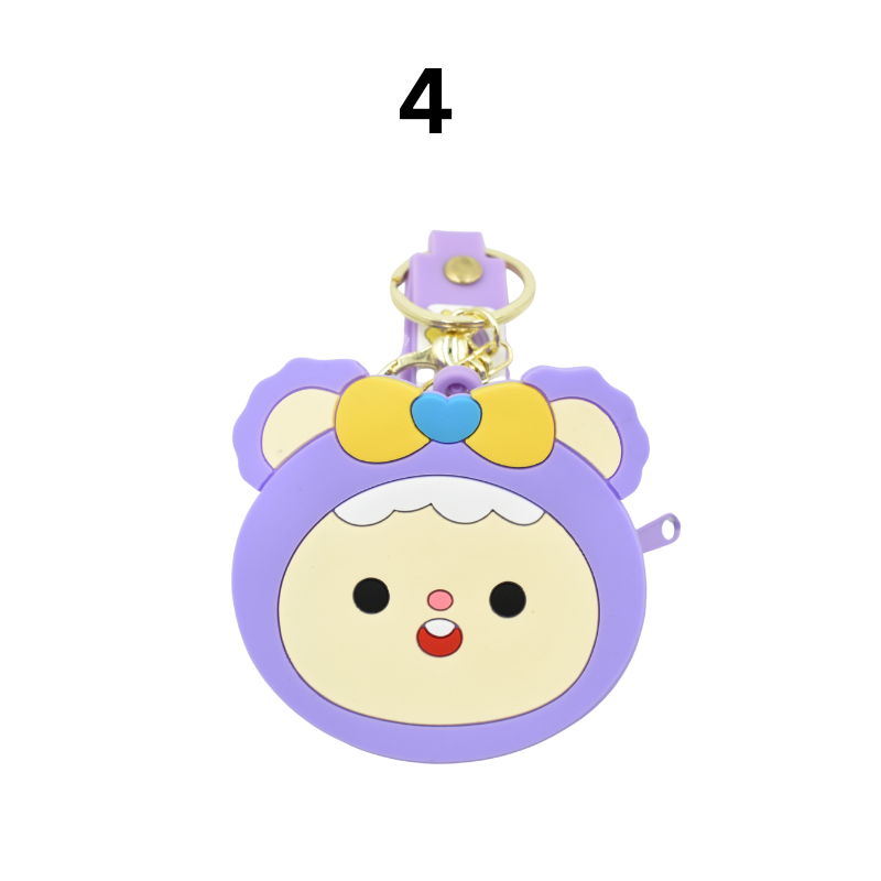 Portmoneu Copii Silicon Cu Breloc si Fermoar [6]