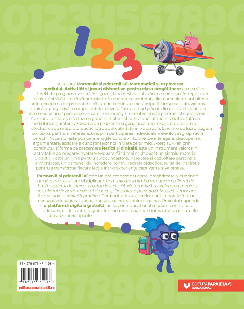 Portocala si prietenii lui. Matematica si explorarea mediului - Activitati si jocuri distractive pentru clasa pregatitoare - Adriana Briceag, Ionela Catalina Bogdan [2]