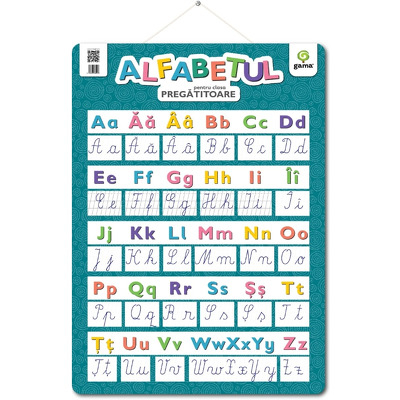 Poster educativ Alfabetul clasa pregătitoare 68x49 cm [1]