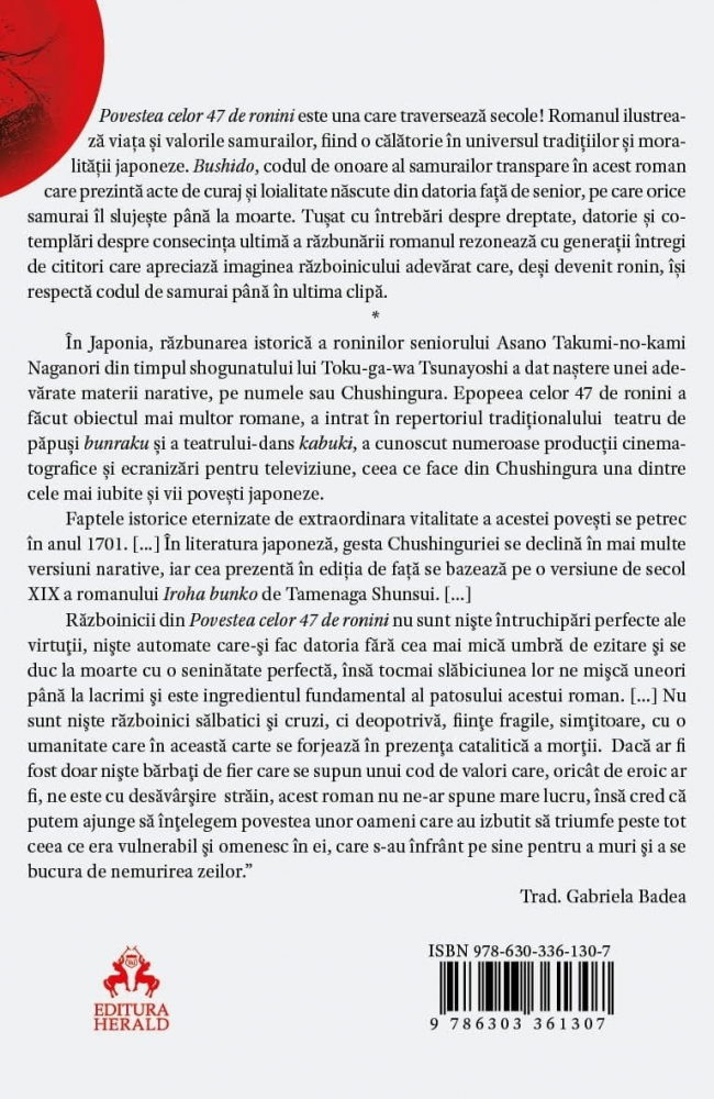 Povestea celor 47 de ronini - Tamenaga Shunsui [3]
