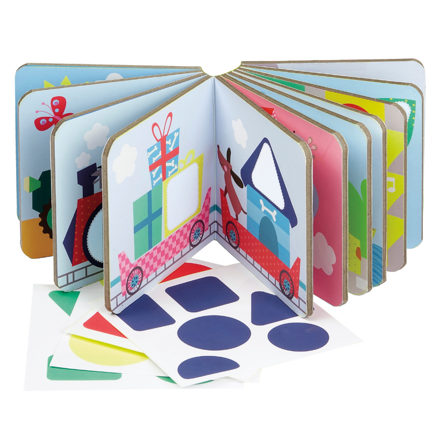 Prima mea carte cu stickere Forme Geometrice 3 ani+ Apli Kids [2]