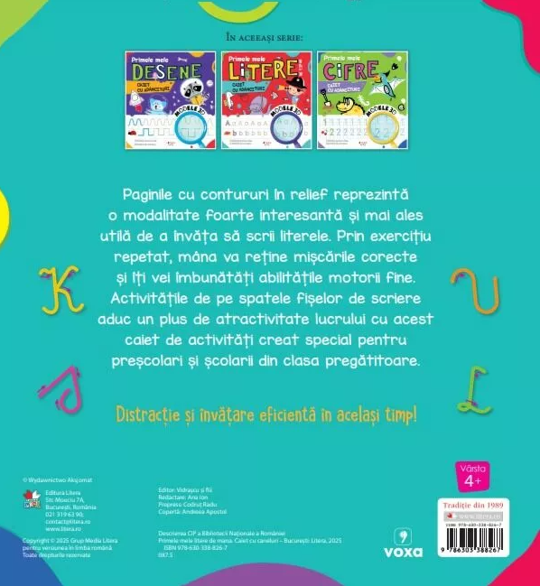 Primele mele litere de mana. Caiet cu adancituri [2]