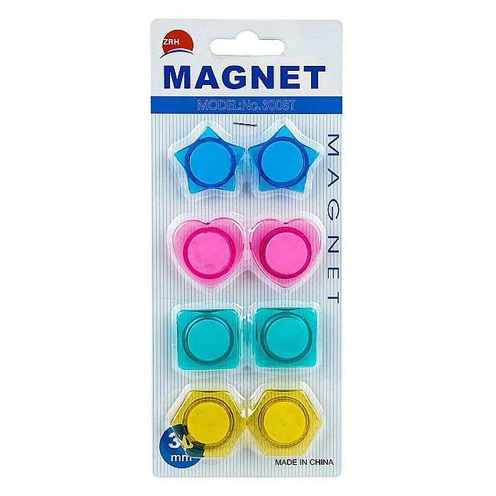 Magneti color diverse forme 30mm 8buc/set 3008 [1]