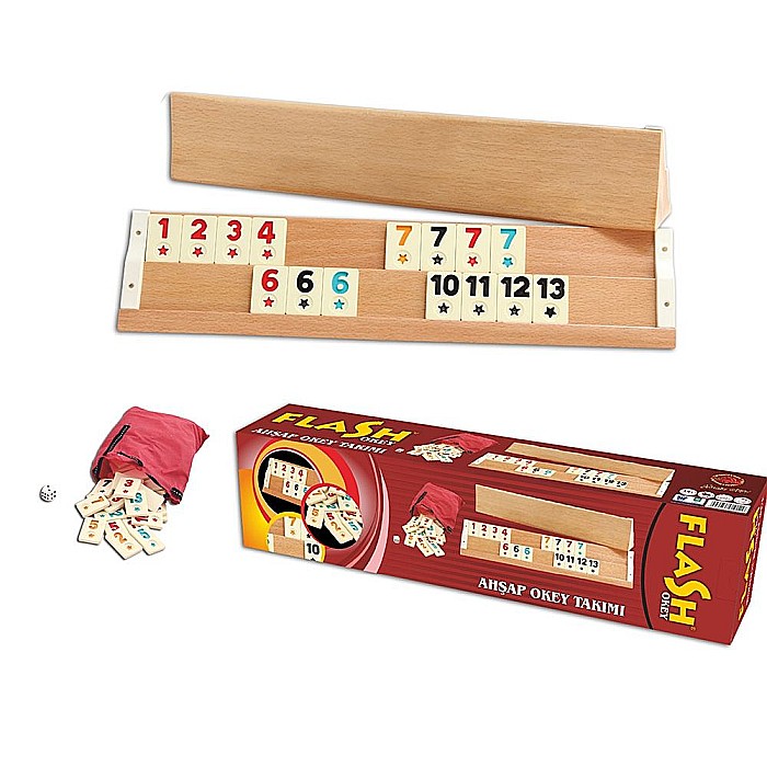 Joc remi din lemn- star okey 1010112 [1]