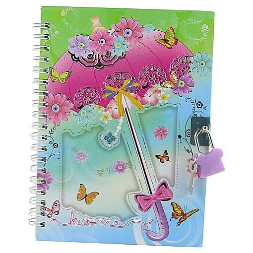 Agenda cu lacat umbrela 13x18cm 815 [1]