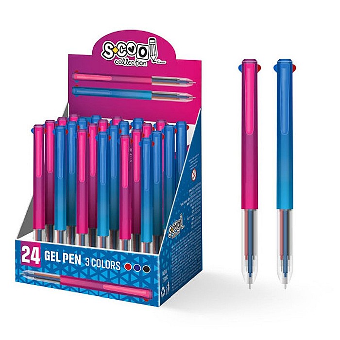 Pix 3 culori de scriere cu mecanism 0.5 mm S Cool Collection [1]