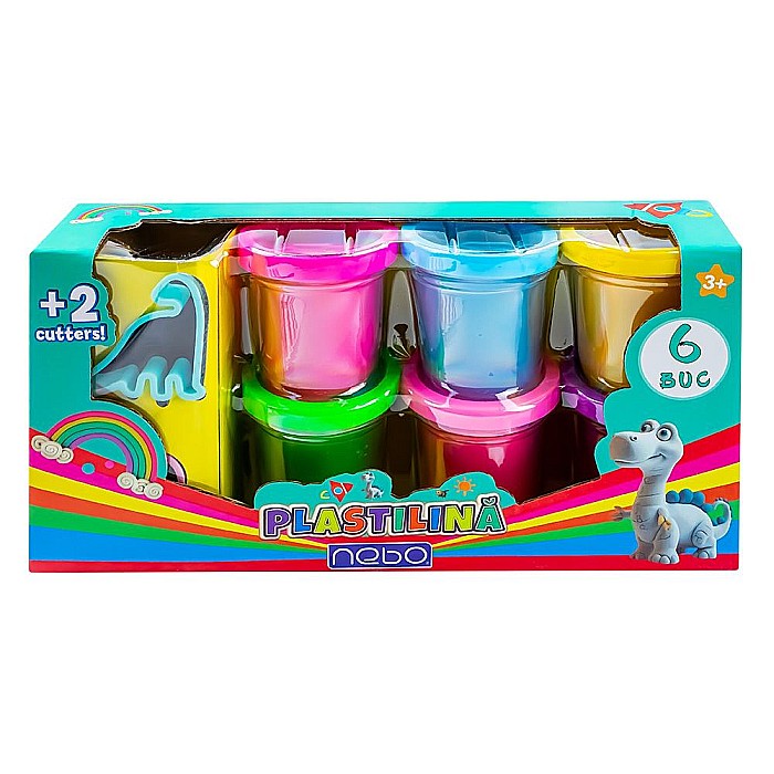 Plastilina 6 culori + forme nebo 16728 [1]