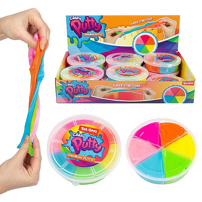 Putty saltaret curcubeu 6 culori/set toi-toys 35945a [1]