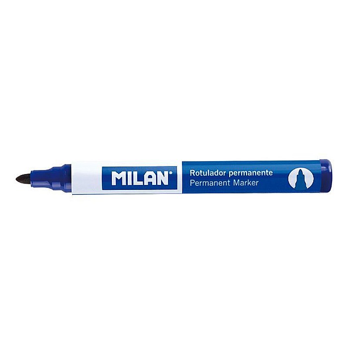 Marker permanent varf rotund albastru Milan [1]