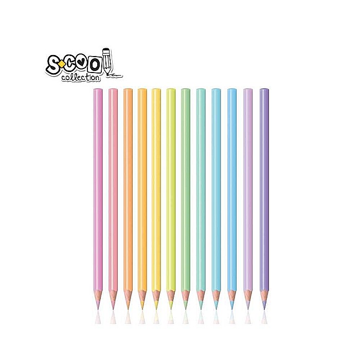 Creioane Color pastel 12 culori /set S-Cool [1]