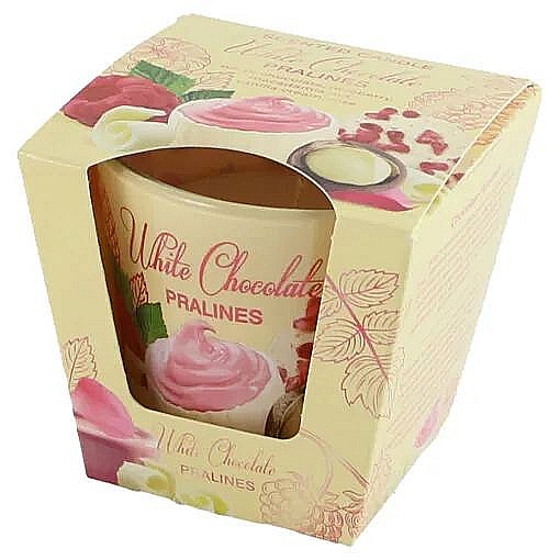 Lumanare in pahar - white chocolate [1]