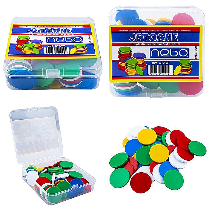 Jetoane din plastic 80buc/set nebo 16762 [1]