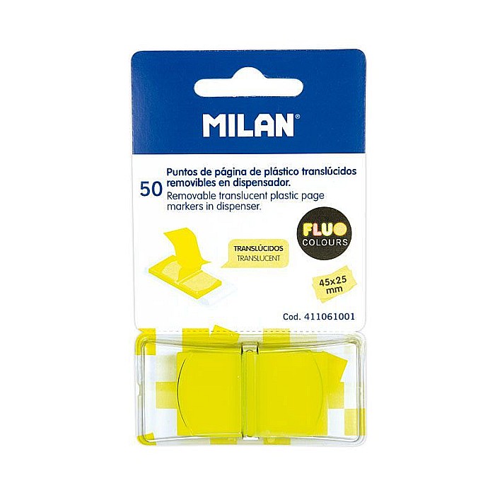 Bloc notes adeziv index 45x25 galben milan [1]